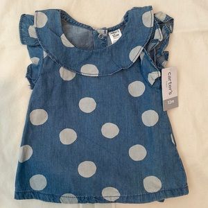 Baby Girl (12 month) Denim Shirt